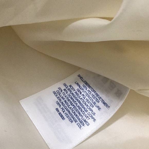 Lands' End Women's Cream Puffer Vest - Picture 6 of 6